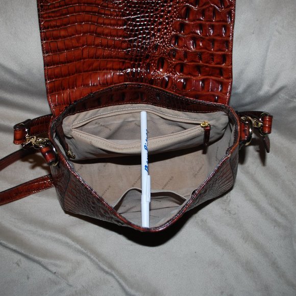 Brahmin Pecan Large Saddle Bag - Picture 6 of 11